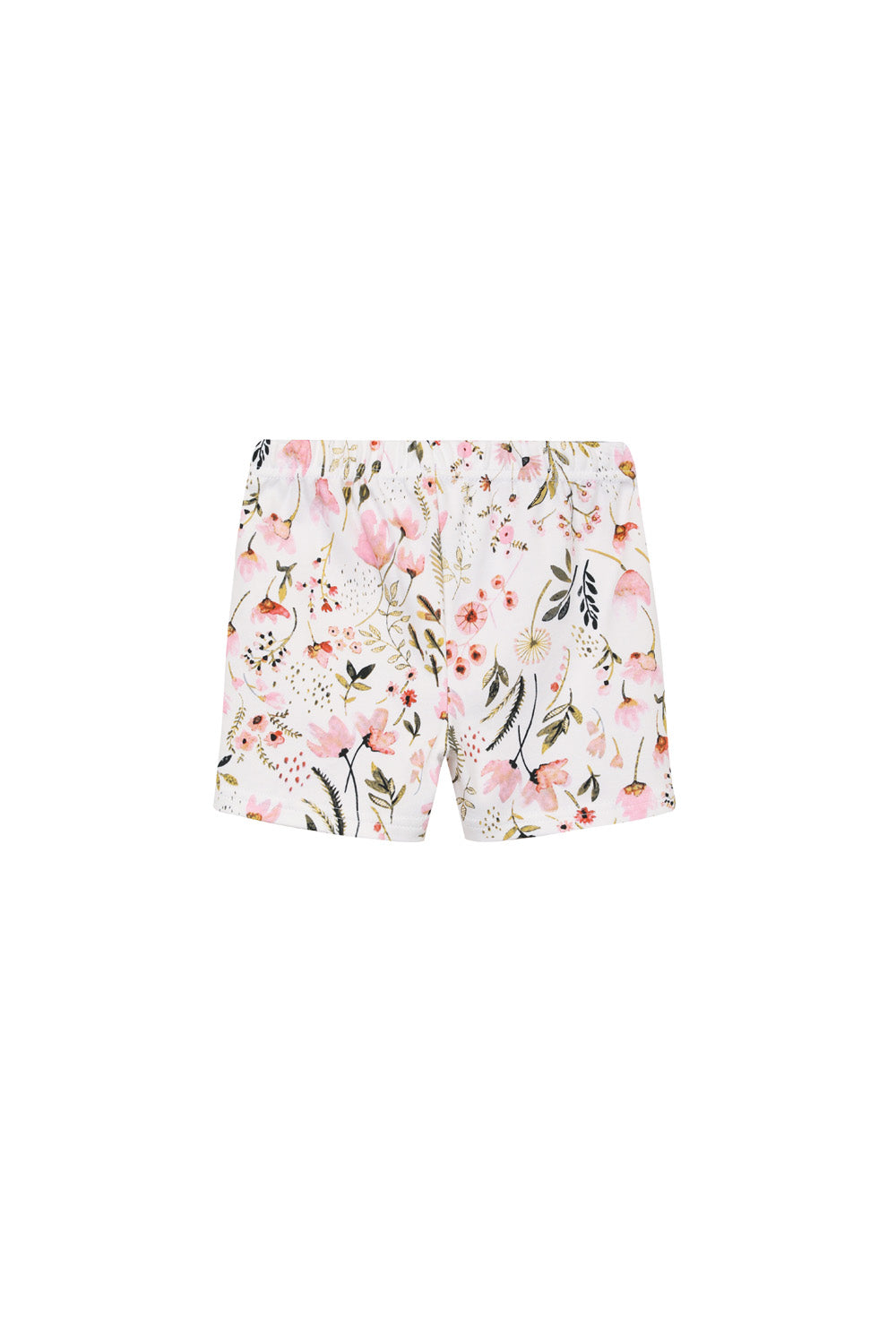 Baby Girl Ruffled Pink White Printed Top n Floral Shorts Set Girls Power - Little Kooma