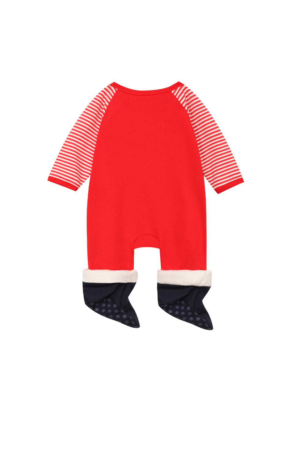 Baby Christmas Outfit Santa Long Sleeve All In One Jumpsuit w Hat n Boots - Little Kooma