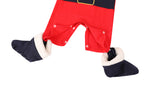 Baby Christmas Outfit Santa Long Sleeve All In One Jumpsuit w Hat n Boots - Little Kooma