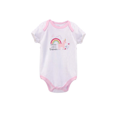 Luvable Friends Bodysuits Pink Unicorn - Little Kooma