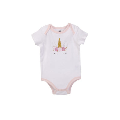 Hudson Baby Bodysuits Pink Unicorn - Little Kooma