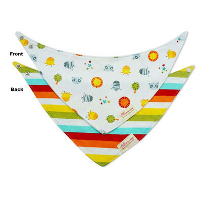 Baby Boy Double-Sided Cotton Bib - Little Kooma