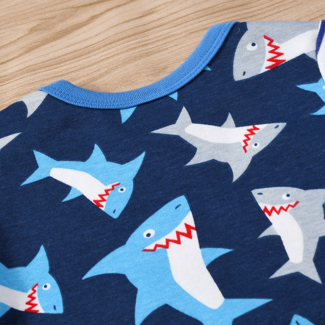 Baby Shark Prints Front Pocket All In One Jumpsuit - Little Kooma