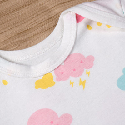 Baby Girl Colorful Clouds All In One Jumpsuit - Little Kooma
