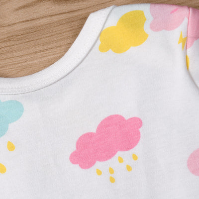Baby Girl Colorful Clouds All In One Jumpsuit - Little Kooma
