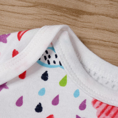 Baby Girl Clouds Moon Star Rain All In One Jumpsuit - Little Kooma