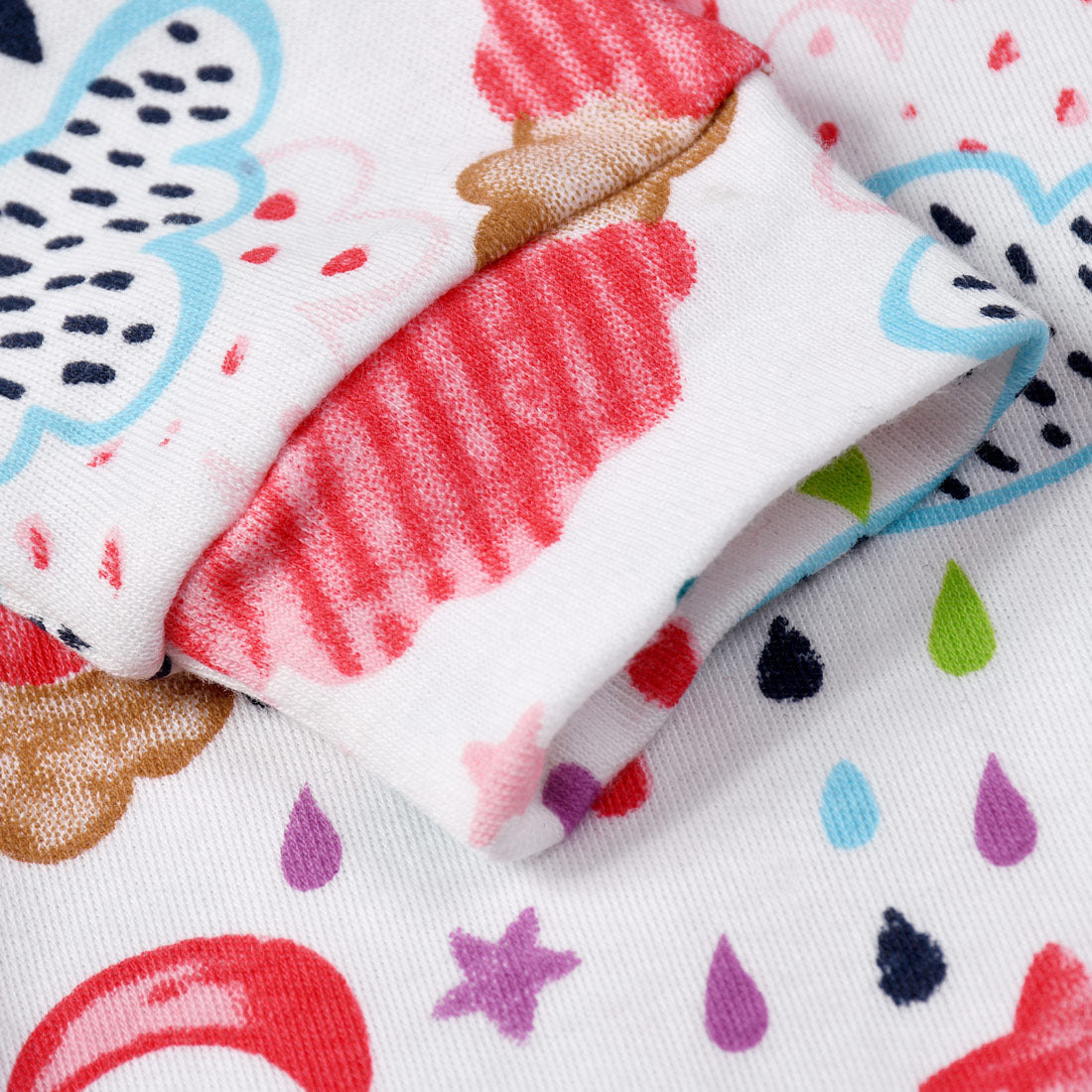 Baby Girl Clouds Moon Star Rain All In One Jumpsuit - Little Kooma