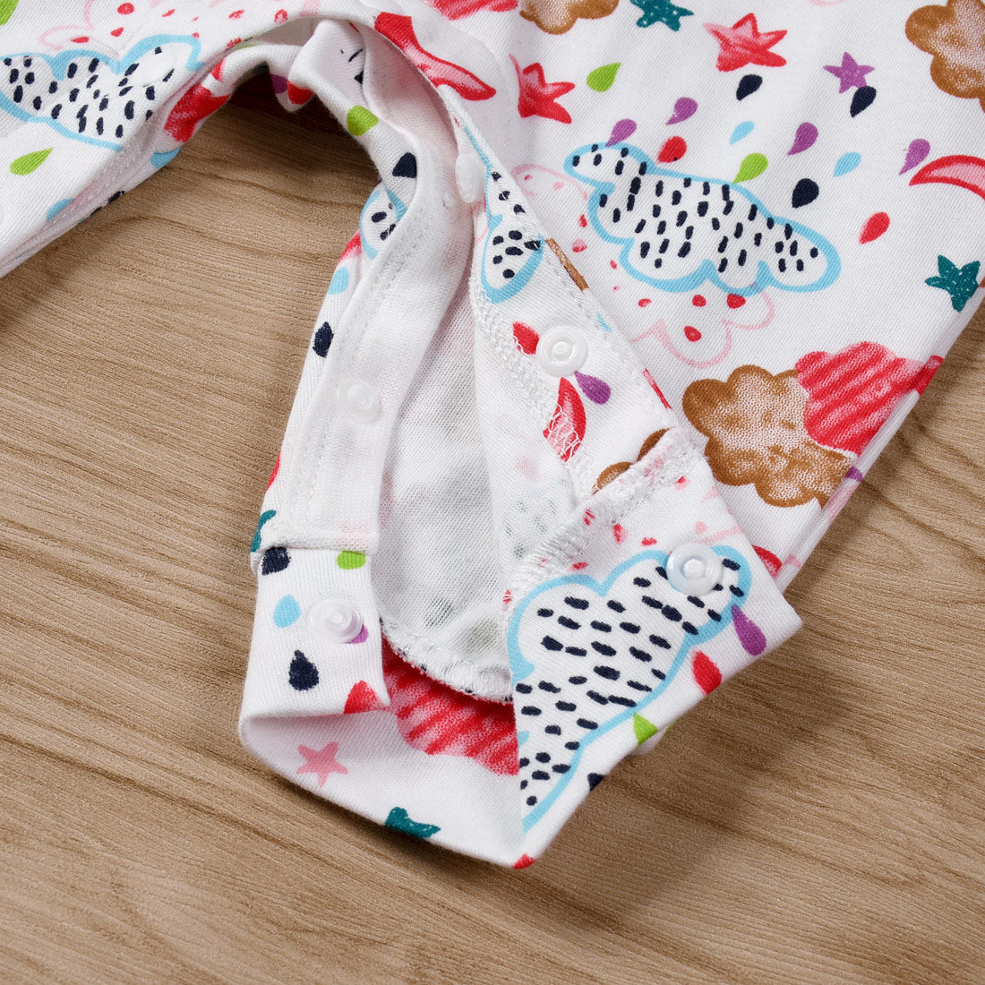 Baby Girl Clouds Moon Star Rain All In One Jumpsuit - Little Kooma