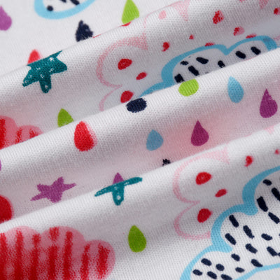 Baby Girl Clouds Moon Star Rain All In One Jumpsuit - Little Kooma