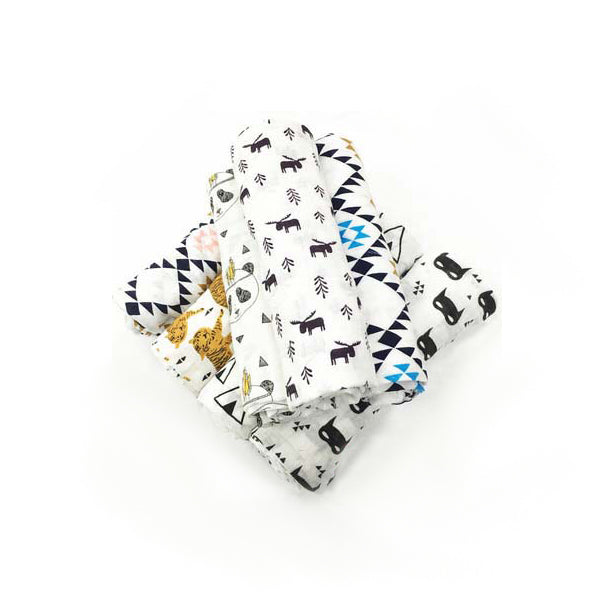 Baby Single Layer Muslin Blanket Swaddle 120*120 - 0605 - Little Kooma