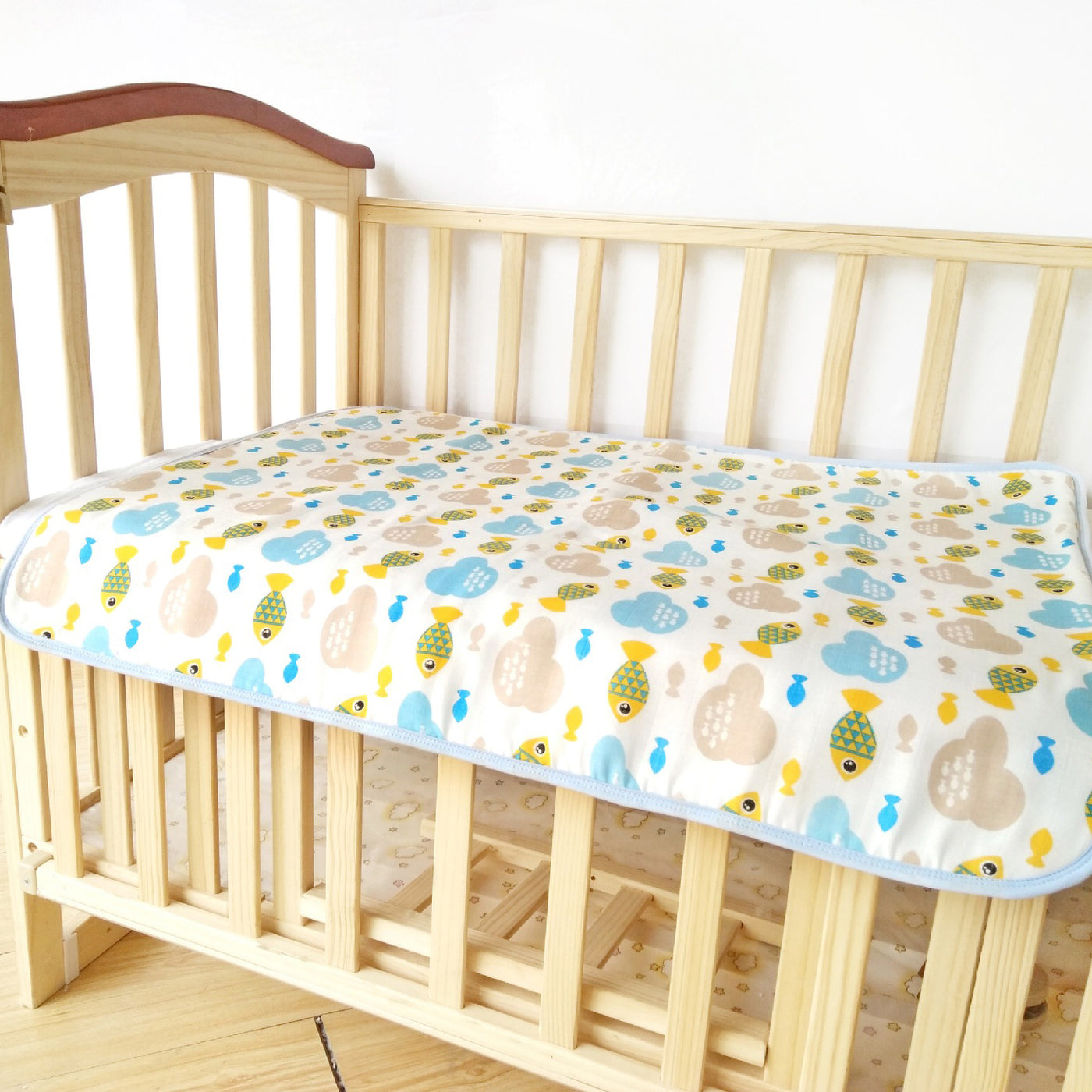 Baby Muslin Waterproof Crib Mattress Cover Pad Diaper Changing Mat - 0605 - Little Kooma
