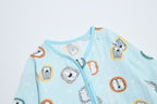 Baby Wearable Muslin Blanket Long Sleeve Sleeping Bag 3-Way Zipper Pink - Little Kooma