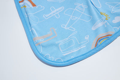 Baby Transitional Swaddle Sack w Arms Up 2-Way Zipper Aeroplane - Little Kooma