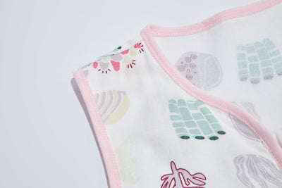 Baby Wearable Muslin Blanket Sleeveless Sleeping Bag 3-Way Zipper Yellow - Little Kooma