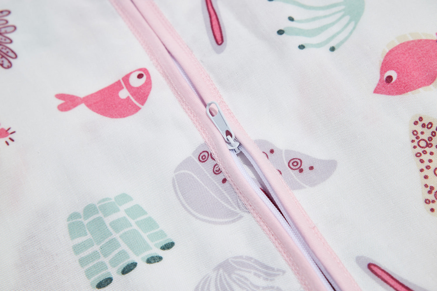 Baby Wearable Muslin Blanket Sleeveless Sleeping Bag 3-Way Zipper Pink - Little Kooma