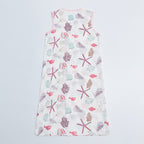 Baby Wearable Muslin Blanket Sleeveless Sleeping Bag 3-Way Zipper Pink - Little Kooma