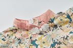 Baby Kids Girls Ruffled Sleeves Floral Cheongsam Dress - Little Kooma