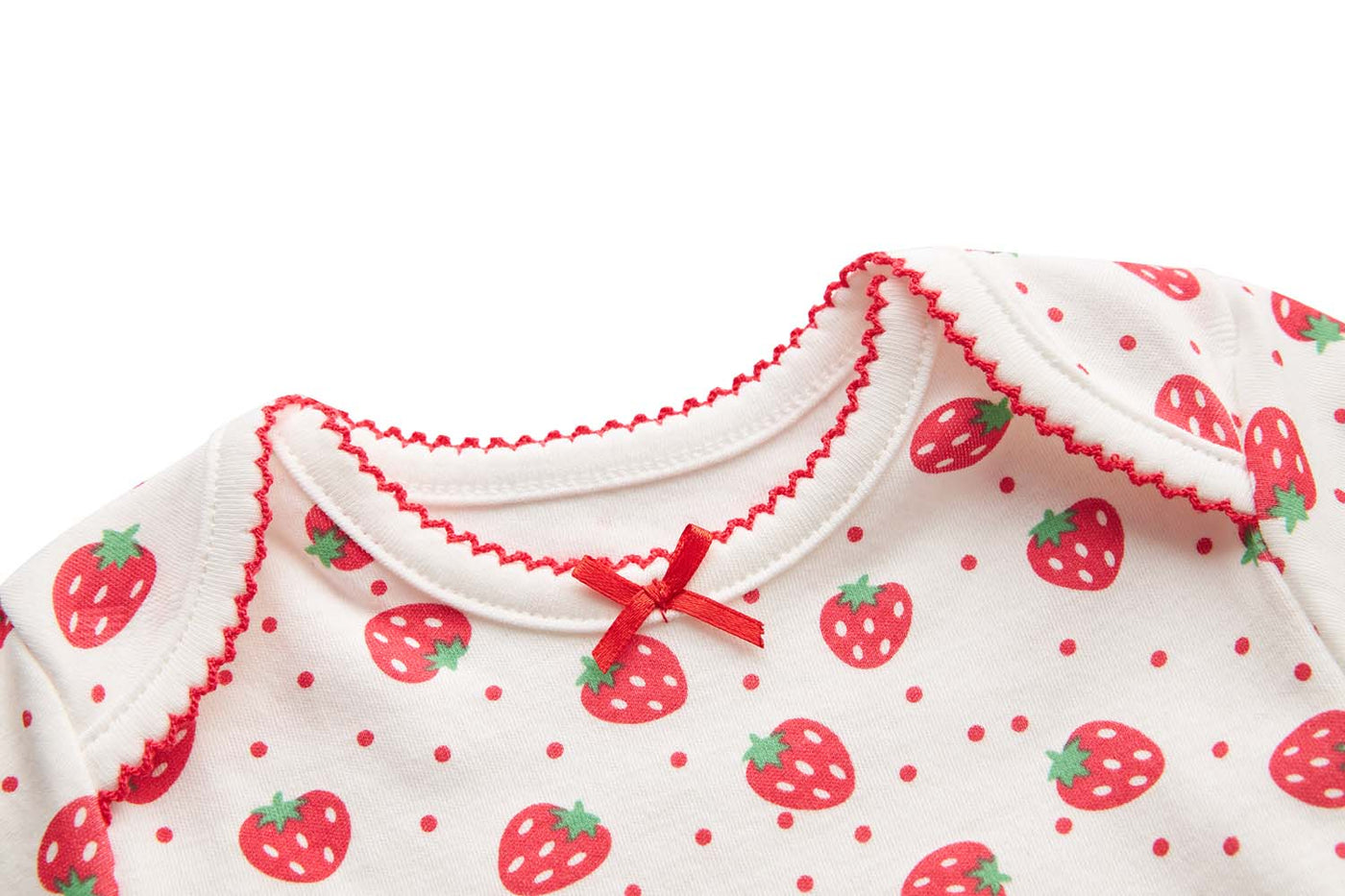 [ZBG05] Baby Girl Strawberry Bodysuit Dress n Pink Cardigan 2pc Set - Little Kooma