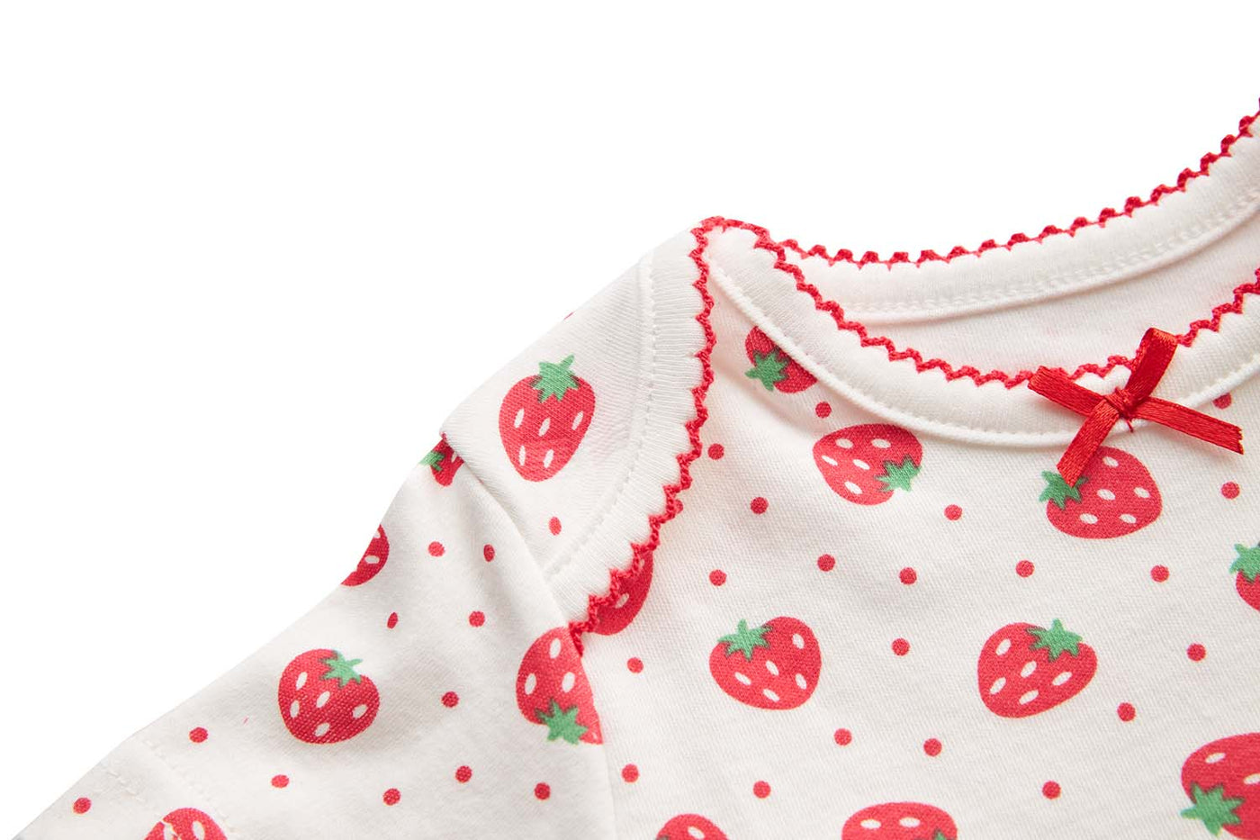 [ZBG05] Baby Girl Strawberry Bodysuit Dress n Pink Cardigan 2pc Set - Little Kooma