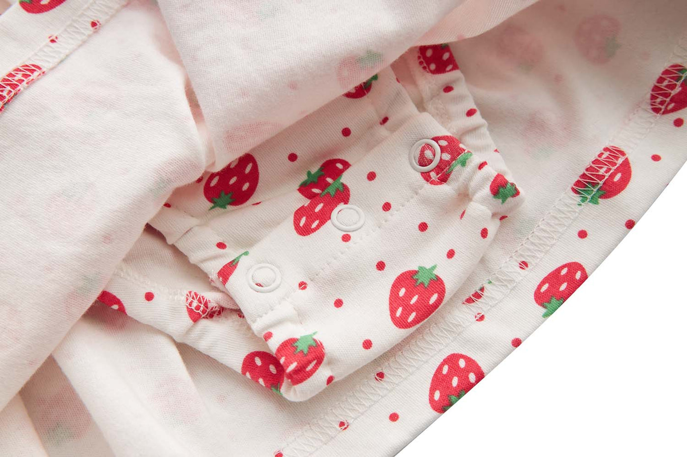 [ZBG05] Baby Girl Strawberry Bodysuit Dress n Pink Cardigan 2pc Set - Little Kooma