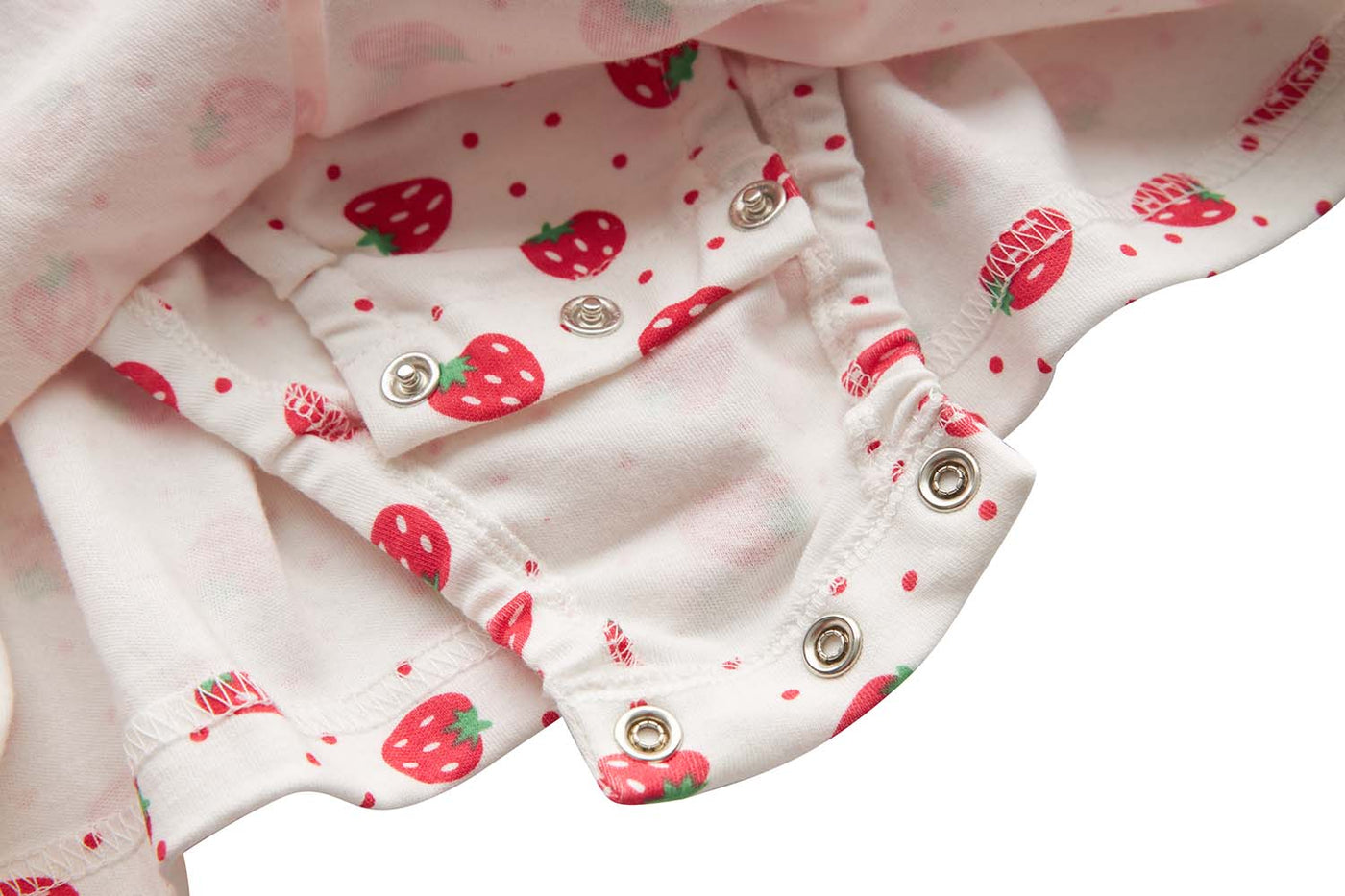 [ZBG05] Baby Girl Strawberry Bodysuit Dress n Pink Cardigan 2pc Set - Little Kooma