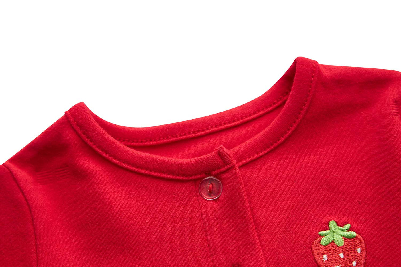 [ZBG05] Baby Girl Strawberry Bodysuit Dress n Pink Cardigan 2pc Set - Little Kooma