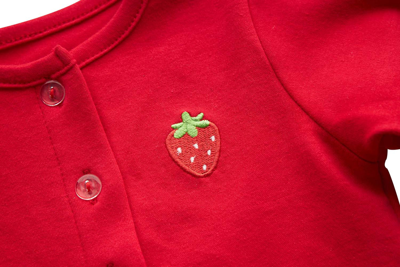 [ZBG05] Baby Girl Strawberry Bodysuit Dress n Pink Cardigan 2pc Set - Little Kooma