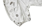 Baby Kimono Romper White w Jungle Animals - Little Kooma