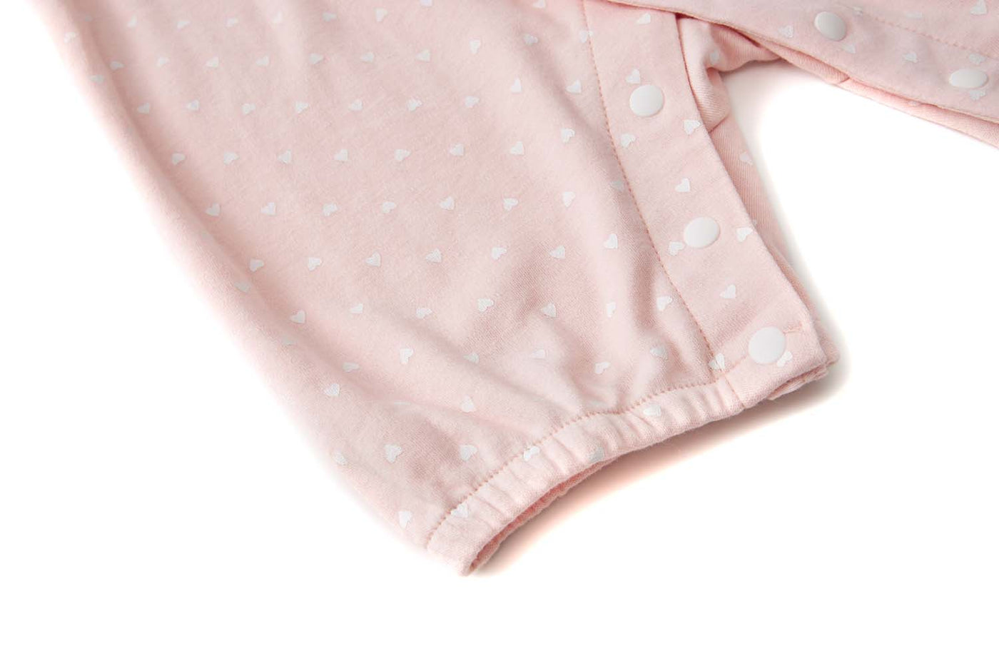 Baby Girl Kimono Romper Pink w White Dots Bear Hugs for Daddy - Little Kooma