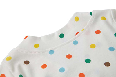 Baby Kimono Romper Colorful Polka Dots - Little Kooma