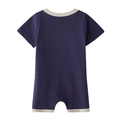 Baby Dark Blue Bear Romper - Little Kooma