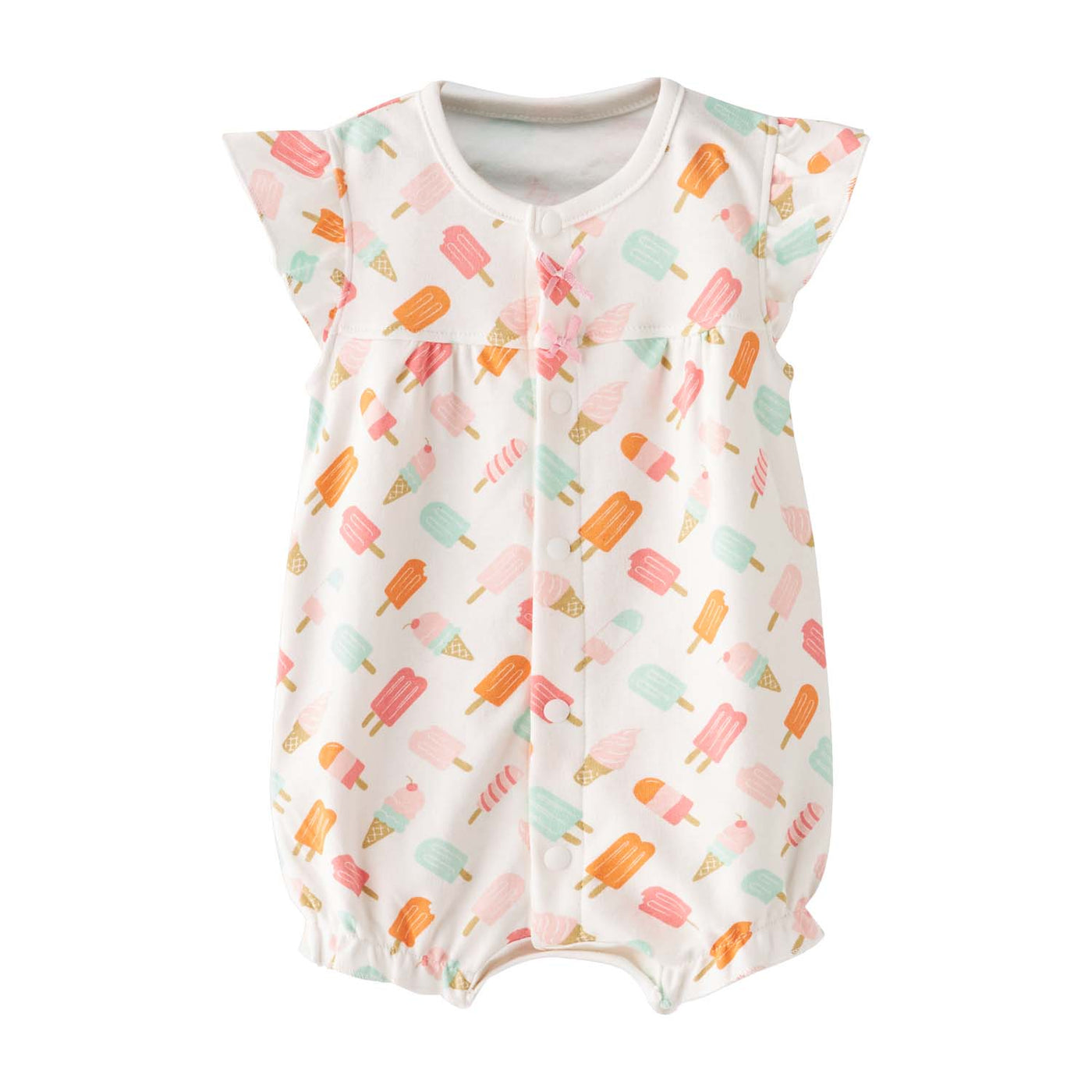 Baby Girl White w Popsicles Romper - Little Kooma