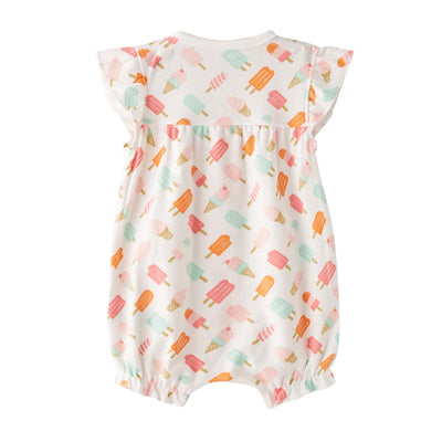 Baby Girl White w Popsicles Romper - Little Kooma