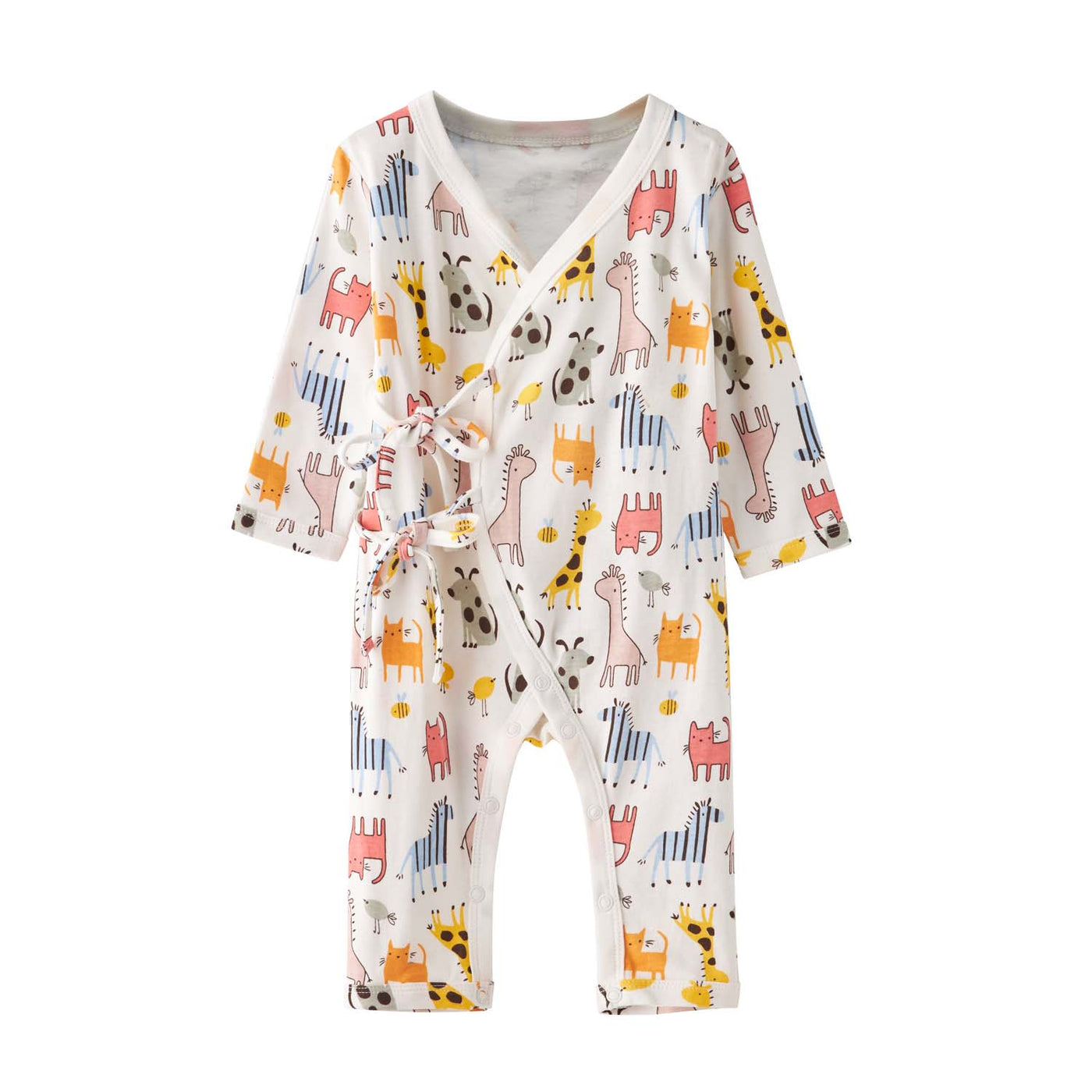 Baby Kimono Sleepsuit All In One Animals - Little Kooma