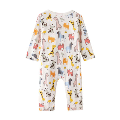 Baby Kimono Sleepsuit All In One Animals - Little Kooma