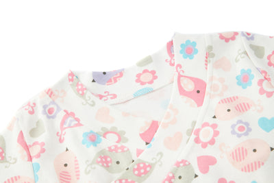 Baby Kimono Romper Pink Birds - 1118 - Little Kooma