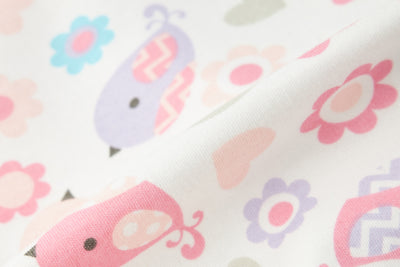 Baby Kimono Romper Pink Birds - 1118 - Little Kooma