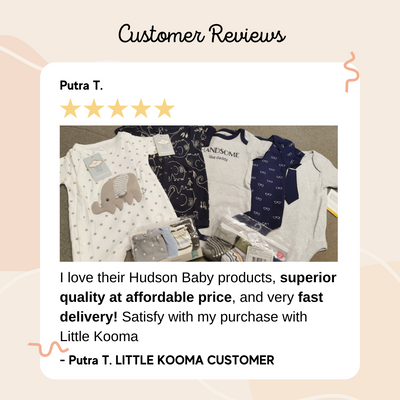 Hudson Baby Bodysuit Sleepsuit Bib 3 Piece Layette Set 00994CH Stinkin Cute - Little Kooma