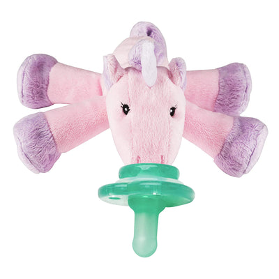 Nookums Paci-Plushies Shakies - Unicorn Pacifier Holder - Plush Toy Includes Detachable Pacifier - Little Kooma