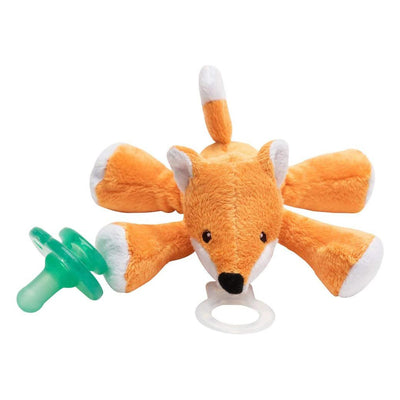 Nookums Paci-Plushies Shakies - Fox Pacifier Holder - Plush Toy Includes Detachable Pacifier - Little Kooma