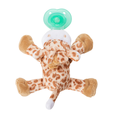 Nookums Paci-Plushies Buddies - Giraffe Pacifier Holder - Plush Toy Includes Detachable Pacifier - Little Kooma