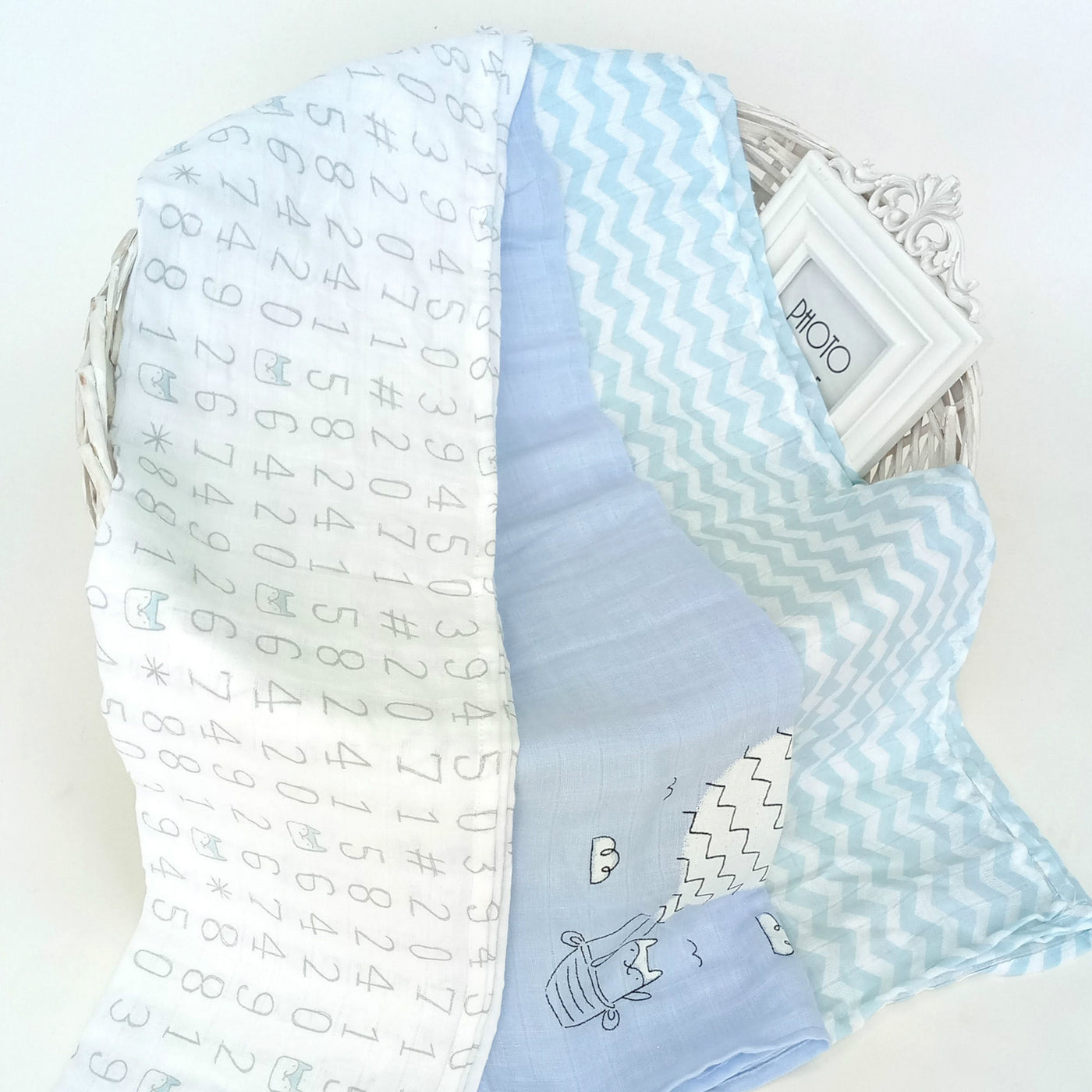 Baby Single Layer Muslin Blanket Swaddle 3 Pack 70*70 - 0605 - Little Kooma