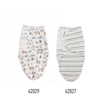 Baby Quilted Swaddle Wrap Magic Tape 0-3 months 2pc Set 42029/42027 - Little Kooma