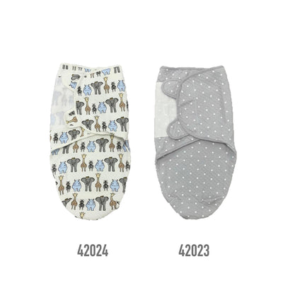 Baby Quilted Swaddle Wrap Magic Tape 0-3 months 2pc Set 42023/42024 - Little Kooma