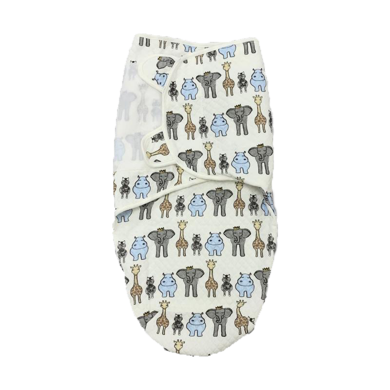 Baby Quilted Swaddle Wrap Magic Tape 0-3 months 2pc Set 42023/42024 - Little Kooma