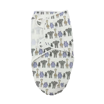 Baby Quilted Swaddle Wrap Magic Tape 0-3 months 2pc Set 42026/42031 - Little Kooma