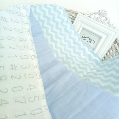 Baby Single Layer Muslin Blanket Swaddle 3 Pack 70*70 - 0605 - Little Kooma