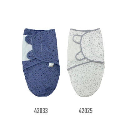 Baby Quilted Swaddle Wrap Magic Tape 0-3 months 2pc Set 42033/42025 - Little Kooma