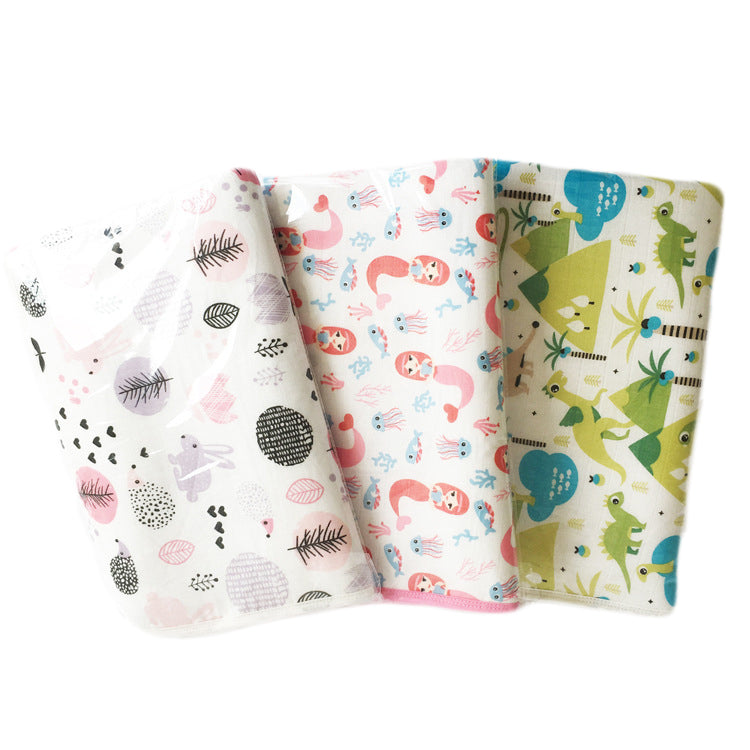 Baby Muslin Waterproof Crib Mattress Cover Pad Diaper Changing Mat - 0605 - Little Kooma