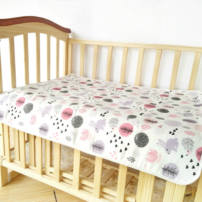 Baby Muslin Waterproof Crib Mattress Cover Pad Diaper Changing Mat - 0605 - Little Kooma
